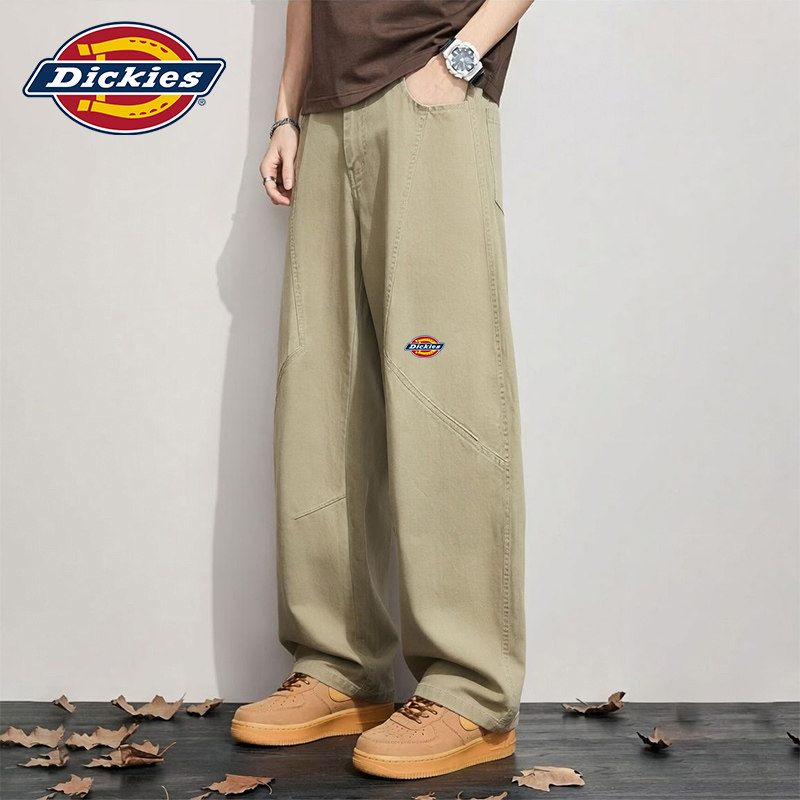 Dickies帝酷适纯棉休闲裤男士夏季2026新款潮牌直筒卡其色工装裤
