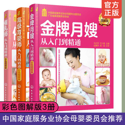 正版全3册 催乳师从入门到精通+金牌月嫂从入门到精通+高级育婴师从入门到精通 新手育儿嫂新生婴儿产妇月子饮食照顾培训教材书籍