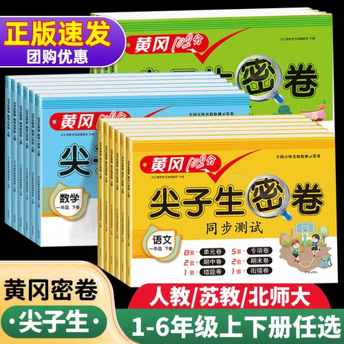 黄冈试卷尖子生密卷全套语数英