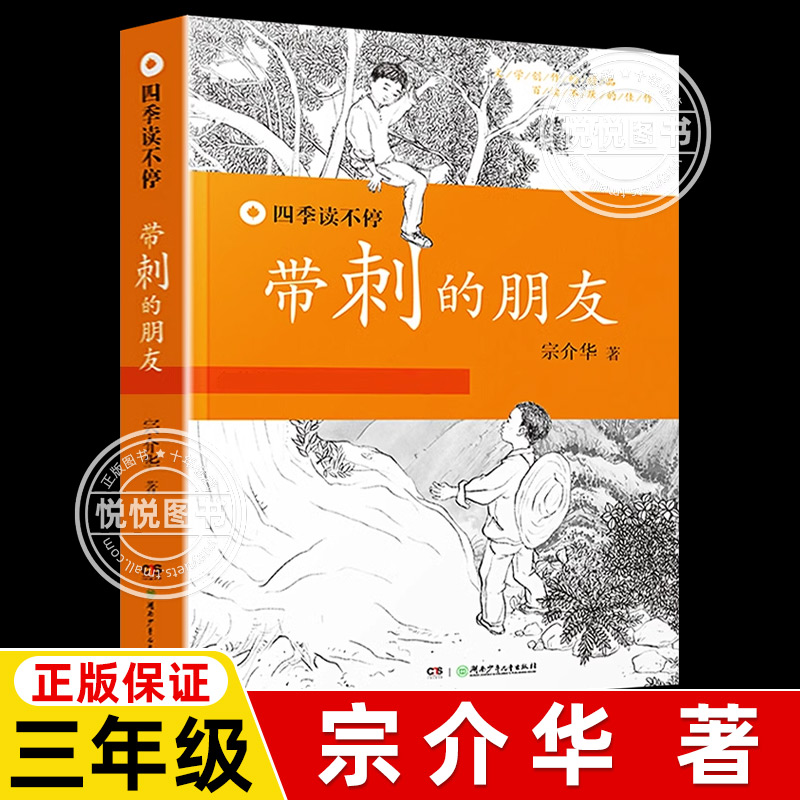 带刺的朋友课外故事书非注音版三年级宗介华湖南少儿出版社四季读不停小学生课外阅读书籍 正版儿童文学故事书图书6-8-10-12周岁