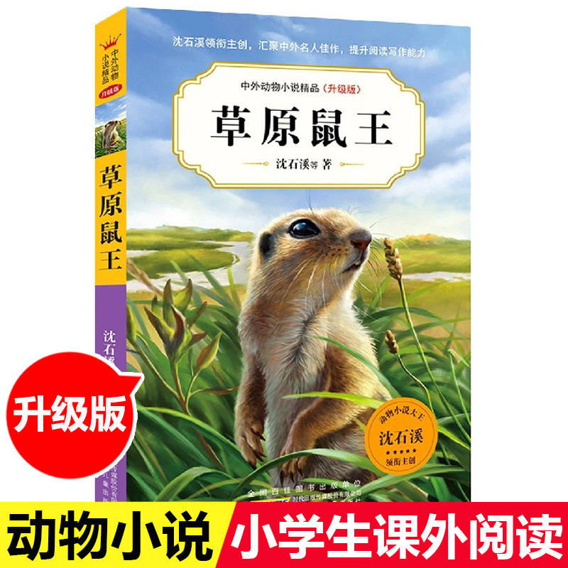 草原鼠王 沈石溪中外动物小说精品升级版 9-14岁儿童文学励志动物成长故事 三四五六年级小学生课外阅读书籍 少年儿童阅读图书