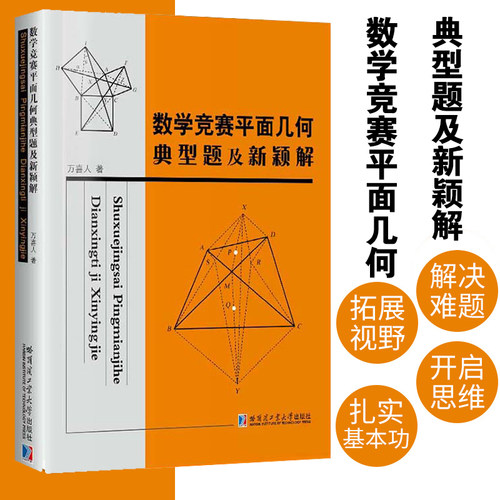 【官方正版】数学竞赛平面几何典型题及新颖解 平面几何试题初高中数学数学竞赛奥赛考试同题型多种解法一题多解首创解法教材