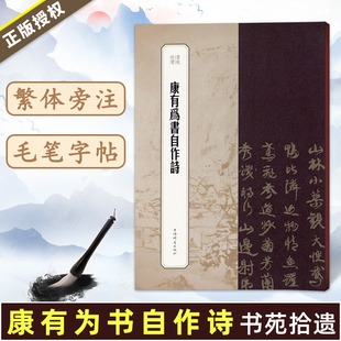 现货 上海辞书出版 康有为书自作诗 冯威王祎 社 书苑拾遗繁体旁注楷书毛笔字帖书籍书法成人学生临摹临帖 正版