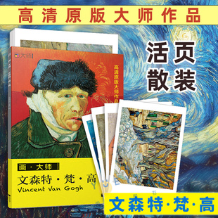 美术专业老师学生爱好者读物书籍 油画32张 凡高经典 画大师 临摹油画集绘画艺术欣赏图册西方绘画大师作品集 文森特梵高 江苏文艺