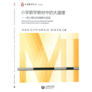 小学数学教材中的大道理 核心概念的理解与呈现 张奠宙 上海教育出版社 小学教师新经典教师 教学教案编写参考资料书