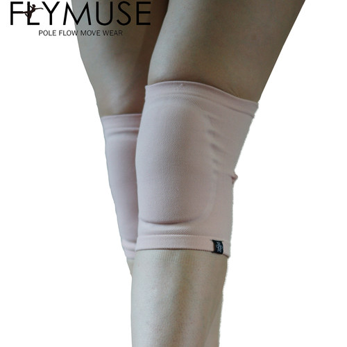 FLYMUSE定制硅胶运动跪地舞蹈钢管heels裸感护膝dance kneepads
