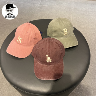 进宝家 MLB专柜正品软顶小标做旧棒球帽男女同款休闲鸭舌帽 CPVV1