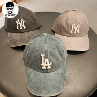 鸭舌帽 进宝家 大标做旧棒球帽男女同款 25年新款 CPVV5 MLB专柜正品