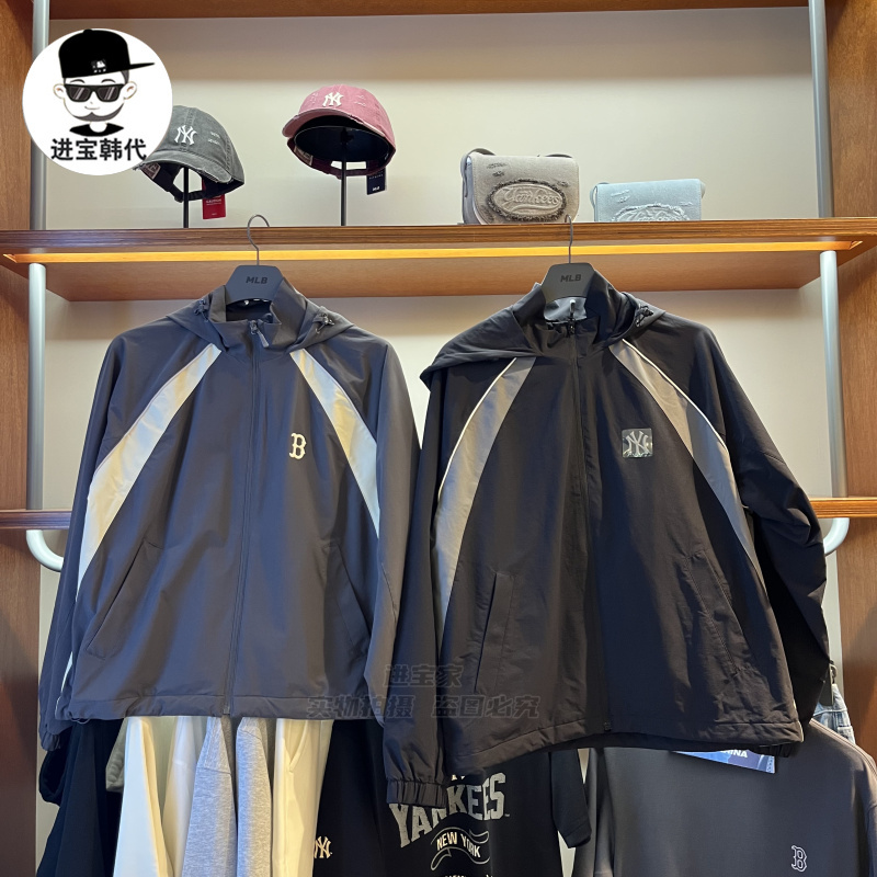 进宝家 韩国直邮MLB正品25年新款百搭冲锋衣男女款运动外套 WJV01