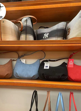 进宝家 MLB专柜正品25年新款纯色基本色调百搭腰包手提包 BQSD1