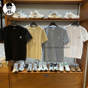 纯色男女款 进宝家 韩国直邮MLB专柜26款 小标刺绣经典 T恤TSB01 短袖