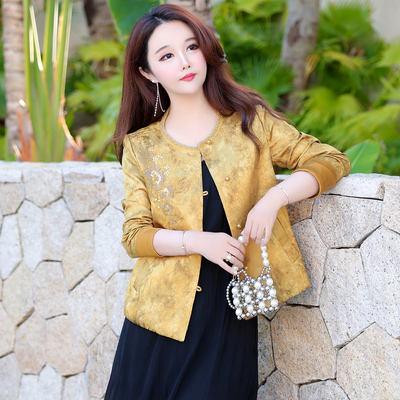 新中式国风圆领显高显瘦短外套女