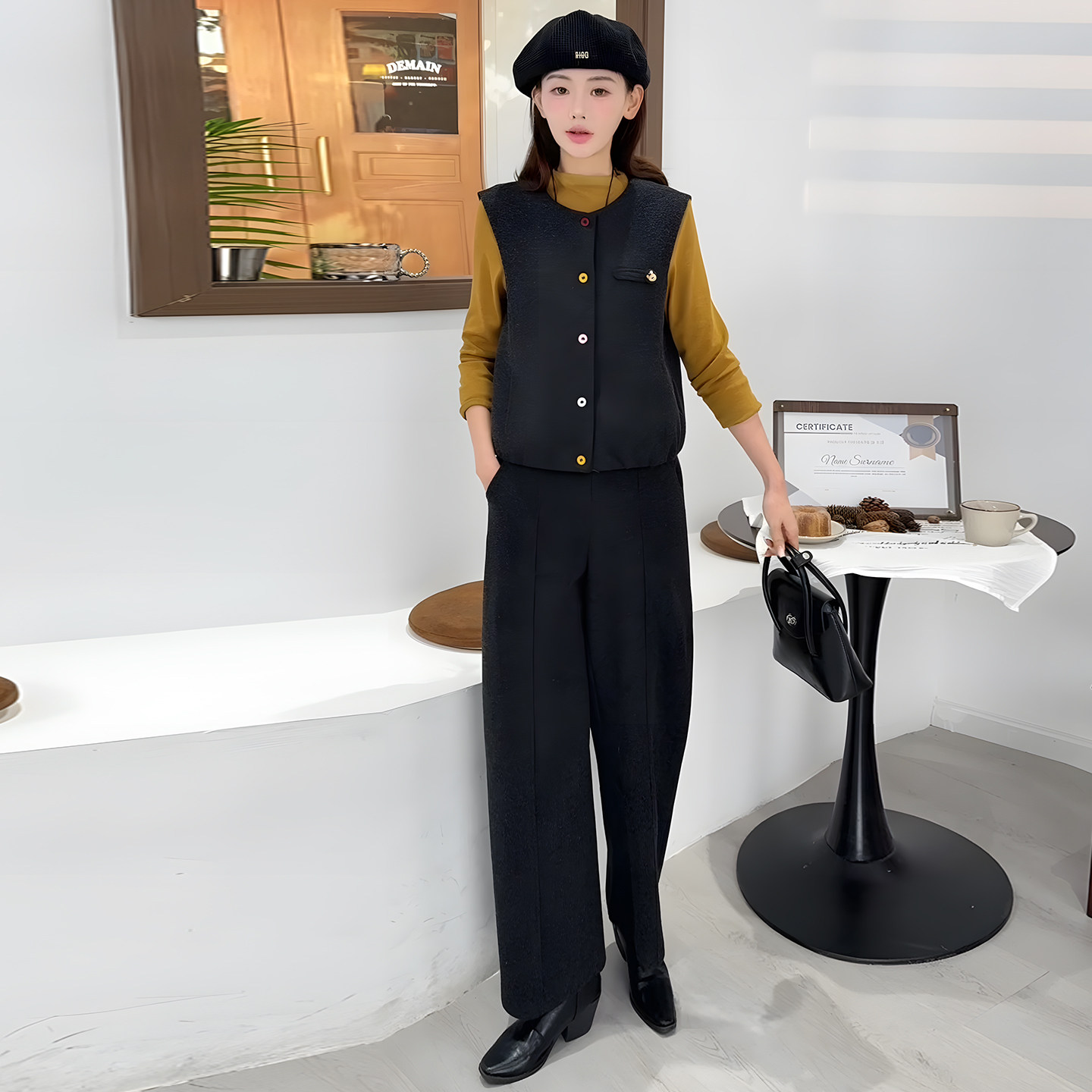 2026春秋新款修身显瘦三件套女