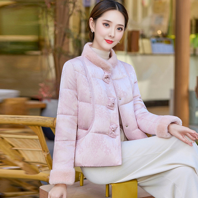 气质国风羽绒服女2025冬季新款