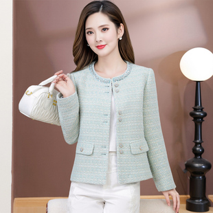 气质小香风短外套女2026春秋款流行高级感显高显瘦穿搭圆领上衣潮