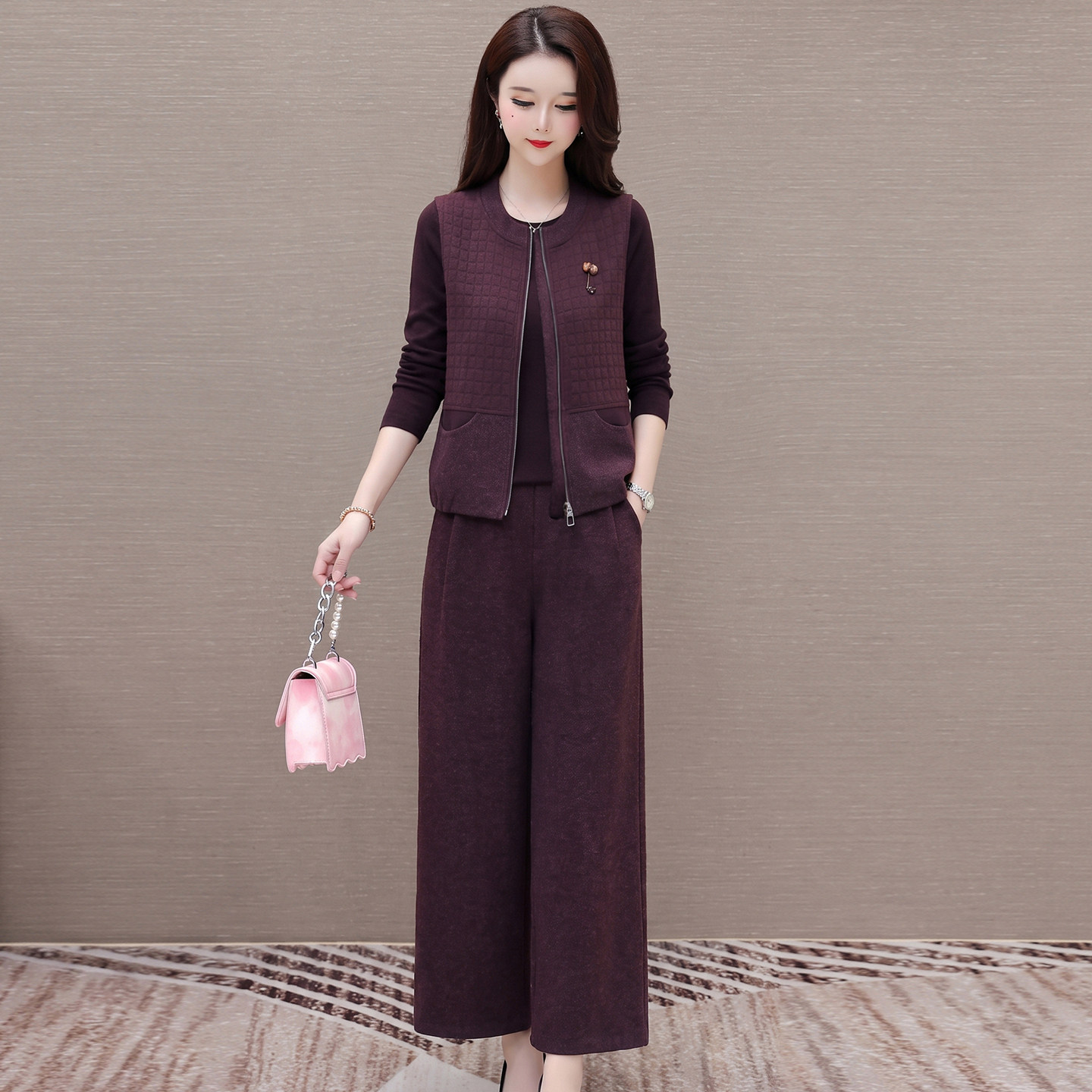 2026新款减龄显瘦马甲三件套女