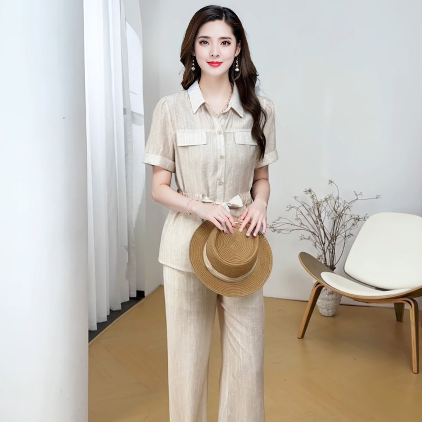 女春夏御姐风宽松显瘦两件套