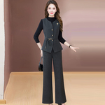 2025春秋新款御姐风穿搭套装女气质减龄显瘦洋气马甲裤子三件件套