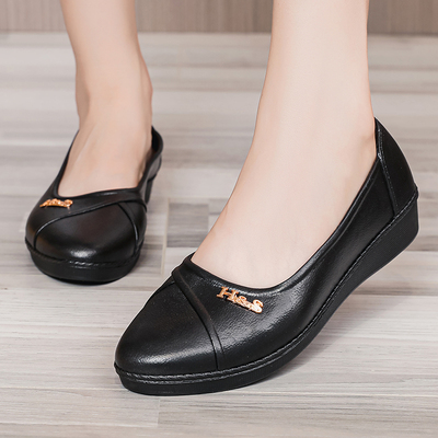 防滑工作鞋舒适软底妈妈鞋