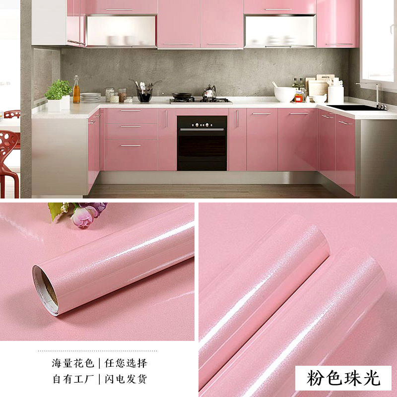 旧家具翻新贴纸烤漆衣柜子贴纸防水墙纸桌面橱柜烤漆贴纸墙纸自粘