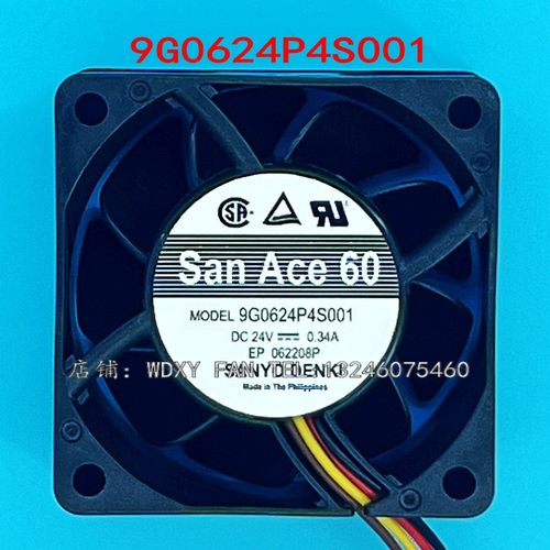 9G0624P4S001 原装正品三洋SanAce60 24V 0.34A 散热风扇 6CM