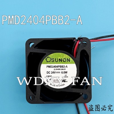 PMD2404PBB2-A SUNON/建准 4028 DC24V 6.0W 4CM 变频器散热风扇