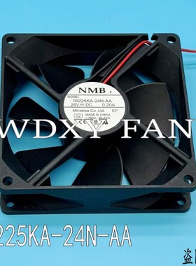 09225KA-24N-AA 24VDC 全新原装NMB 0.20A 9225 2线散热风扇 9cm