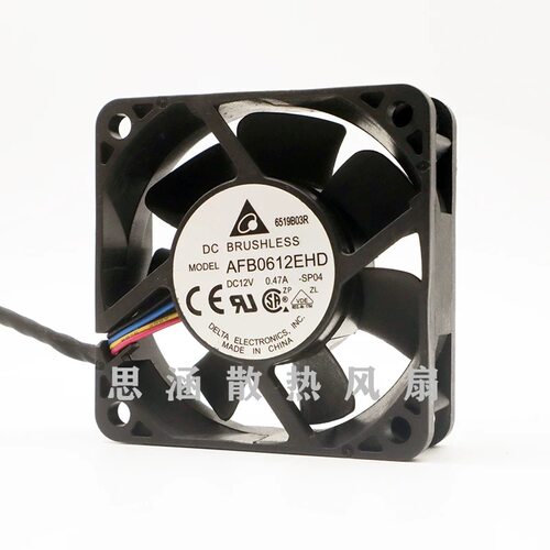 原装台达 AFB0612EHD 6020 6cm 12V 0.47A 4线 PWM 机箱散热风扇