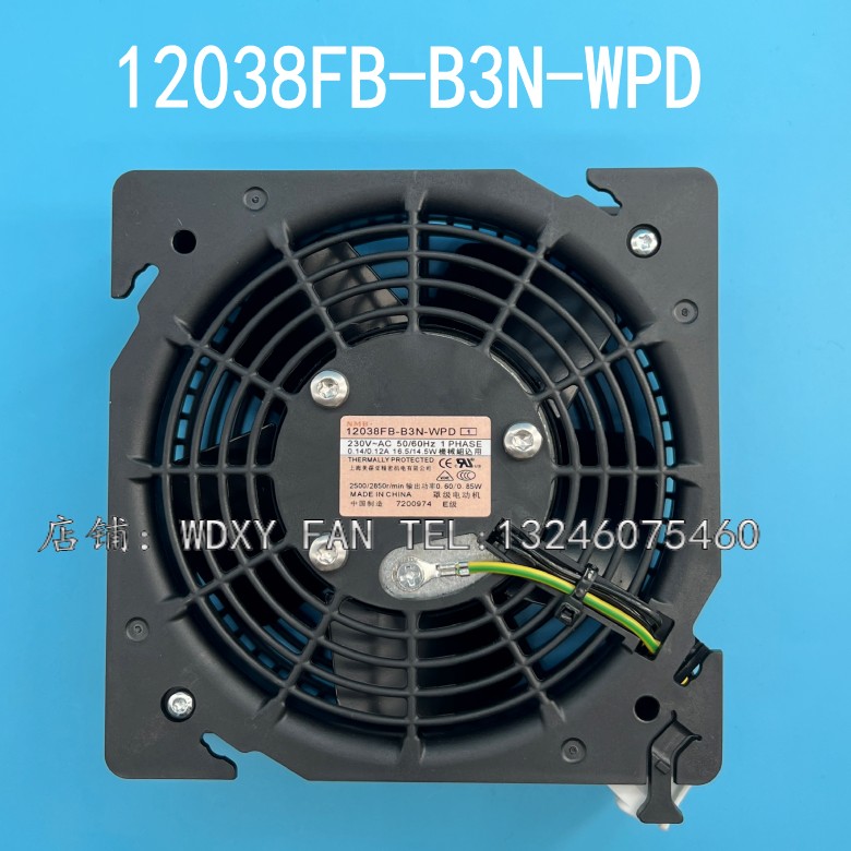 12038FB-B3N-WPD 原装NMB 230V 16.5/14.5W 12CM 威图机柜风扇