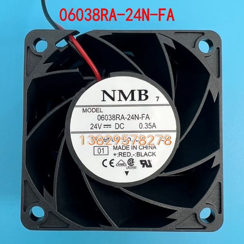 NMB 06038RA-24N-FA DC24V 0.35A 6038 6CM 大风量变频器散热风扇