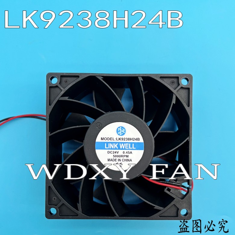 LINKWELL LK9238H24B 全新 24V 0.45A 9038 变频器散热风扇 9cm