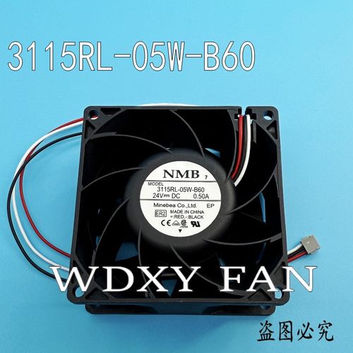 3115RL-05W-B60 24V 0.50A原装NM B施耐德变频器驱动散热风扇8038