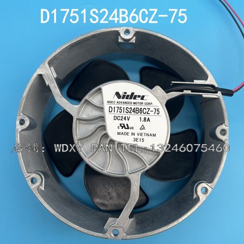原装Nidec  D1751S24B6CZ-75 24V 1.8A 17251 ABB变频器散热风扇