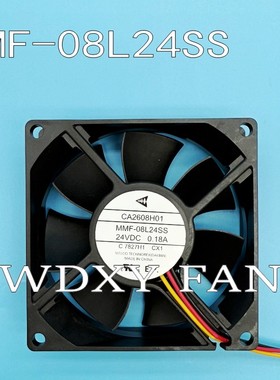 三菱 CA2608H01 MMF-08L24SS-CX1 24V 0.18A 8025 带测速散热风扇