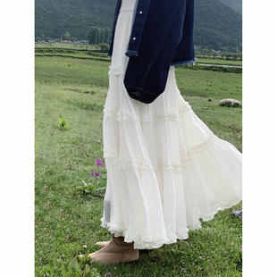 温柔甜美超仙千层蛋糕长款 Gary 宝藏NEIHE内赫2025春秋新款