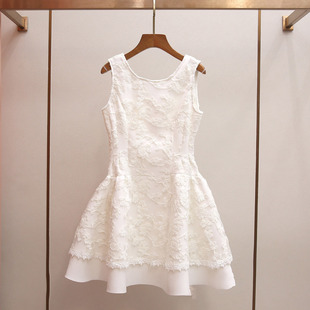 新款 春季 千金风名媛重工绣花拼接露背 宝藏深圳南油高端女装 Gary