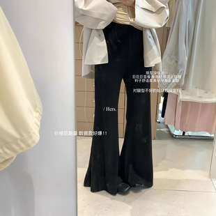 Gary 宝藏Hers一勺甜春夏韩系简约日常通勤百搭直筒小黑喇叭