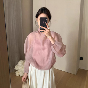 上衣 系带气质纯欲小衫 Gary 宝藏Hers一勺甜韩系简约吊带背心