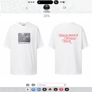 王嘉尔同款MAGICMAN2世界巡演限定复古短袖休闲印花T恤男女潮上衣
