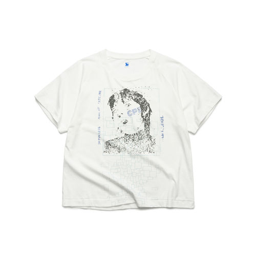 COUPURE 方块人像做旧印花水洗T恤PORTRAITARTT-SHIRT