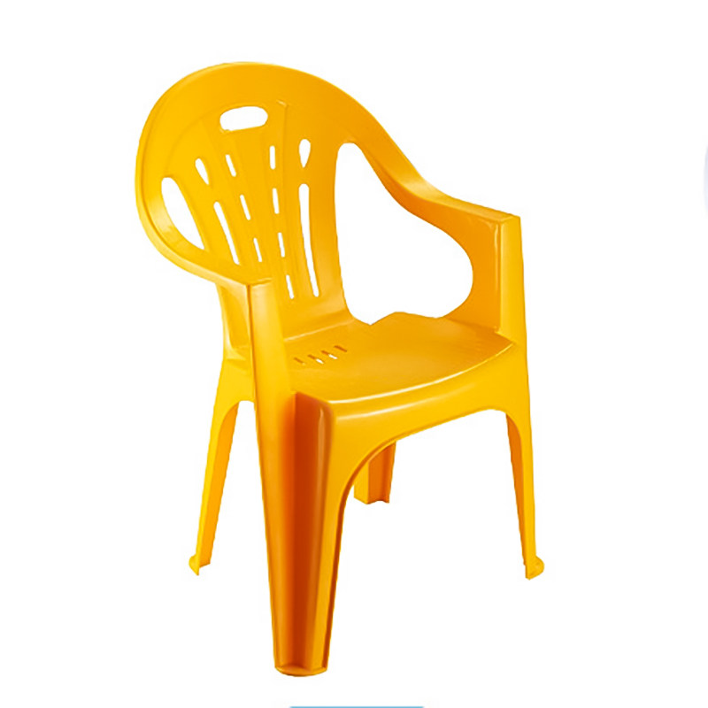 加厚塑料靠背扶手椅大排档餐椅夜市沙滩椅家用防滑大号成人胶凳子