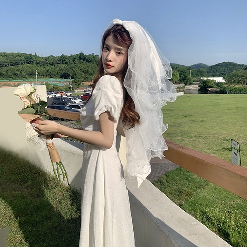 【提前加购624上新】写真头纱