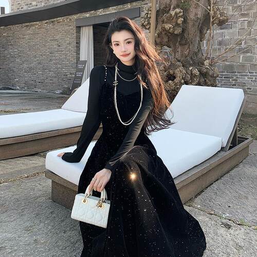 AMNANA百搭半高领显瘦打底针织衫