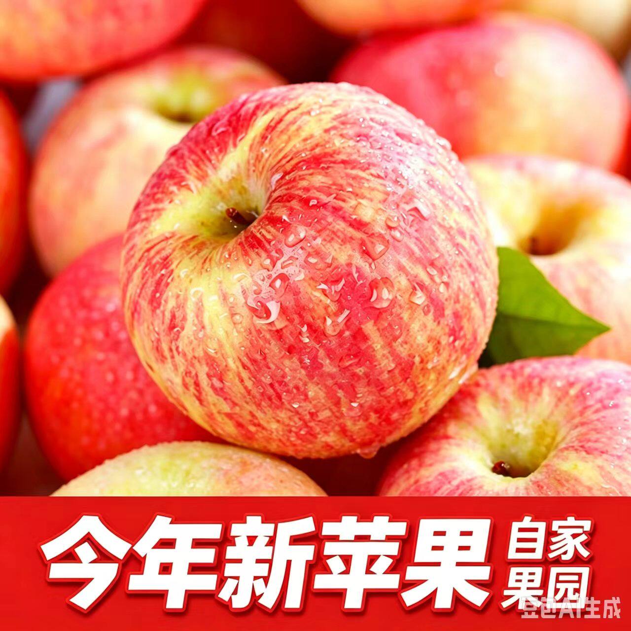 山东红富士苹果新鲜水果自家果园