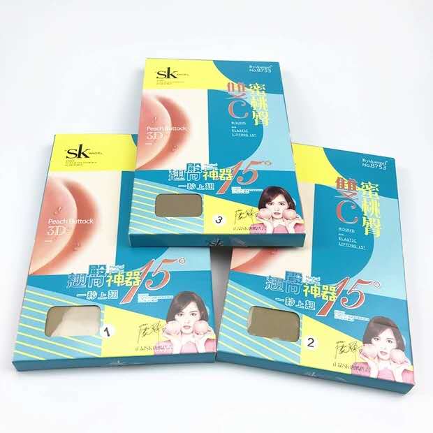 蜜桃臀超薄收腹透明肉色连袜裤