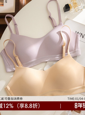 固定杯无痕内衣女小胸聚拢薄款不空杯大胸显小胸文胸2024新款胸罩