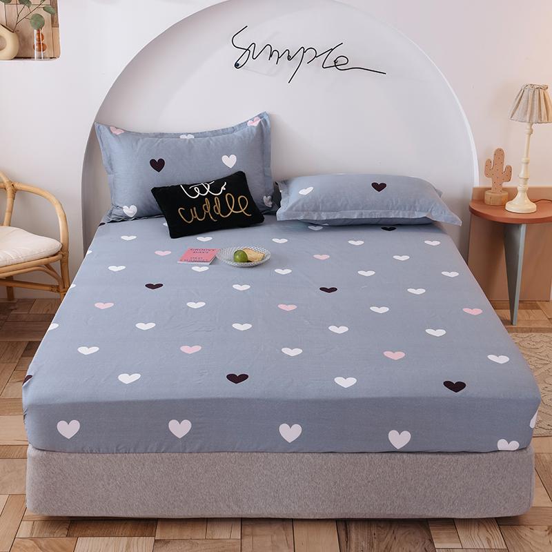 纯棉床笠单件全棉床罩席梦思床垫套保护罩定做加大榻榻米床套2.0m