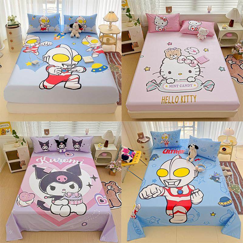 奥特曼床笠床单单件全棉纯棉卡通儿童床罩套定制0.9m男女孩库洛米
