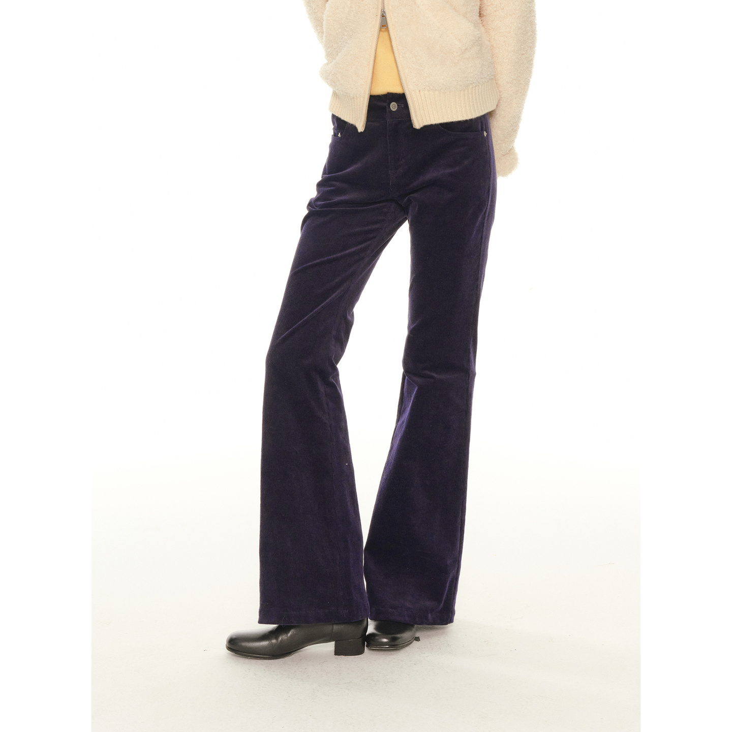 UNRETRO复古灯芯绒低腰休闲裤女