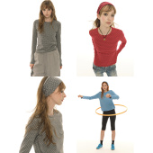 女灰色长袖 春秋复古波点打底衫 内搭T恤上衣 多种穿法 UNRETRO